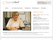 Tablet Screenshot of docteurlebeuf.com
